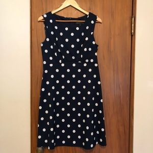 Connected Apparel polka dot dress. Size 10